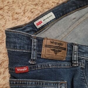 Wrangler Relaxed Boot Jeans Mens 40x30 Blue Stretch Premium Denim 112359283